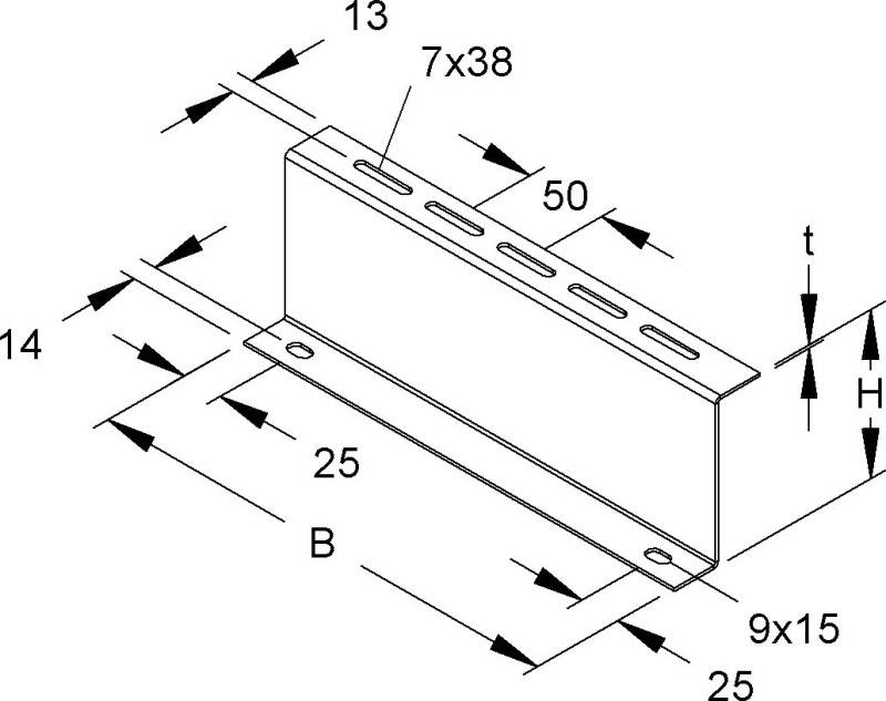 Niedax Distanzprofil RZP 100/050 S