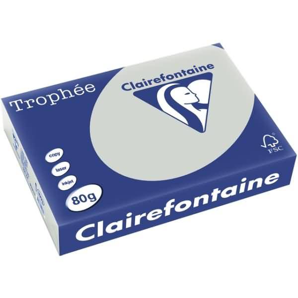 Kopierpapier Trophee A4 80g/qm VE=500 Blatt stahlgrau