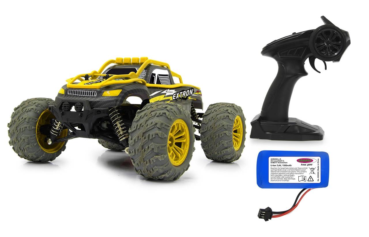 Jamara Extron, Auto, Elektromotor, 1:14, Fahrbereit (RTD), Schwarz, Gelb, Kunststoff
