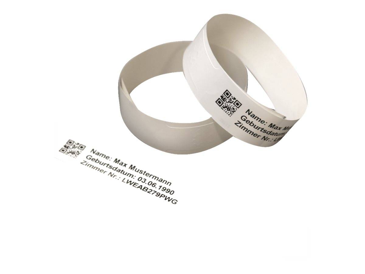 Brother - Klebeverschluss - weiß - 25 x 279 mm 200 Stck. (1 Rolle(n)