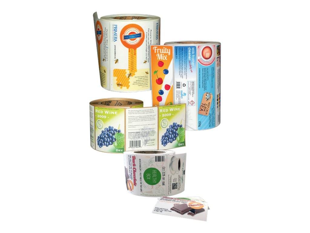 Primera Paper High Gloss - Glatt und glänzend - weiß - 38 x 38 mm 1600 Etikett(en) (1 Rolle(n)