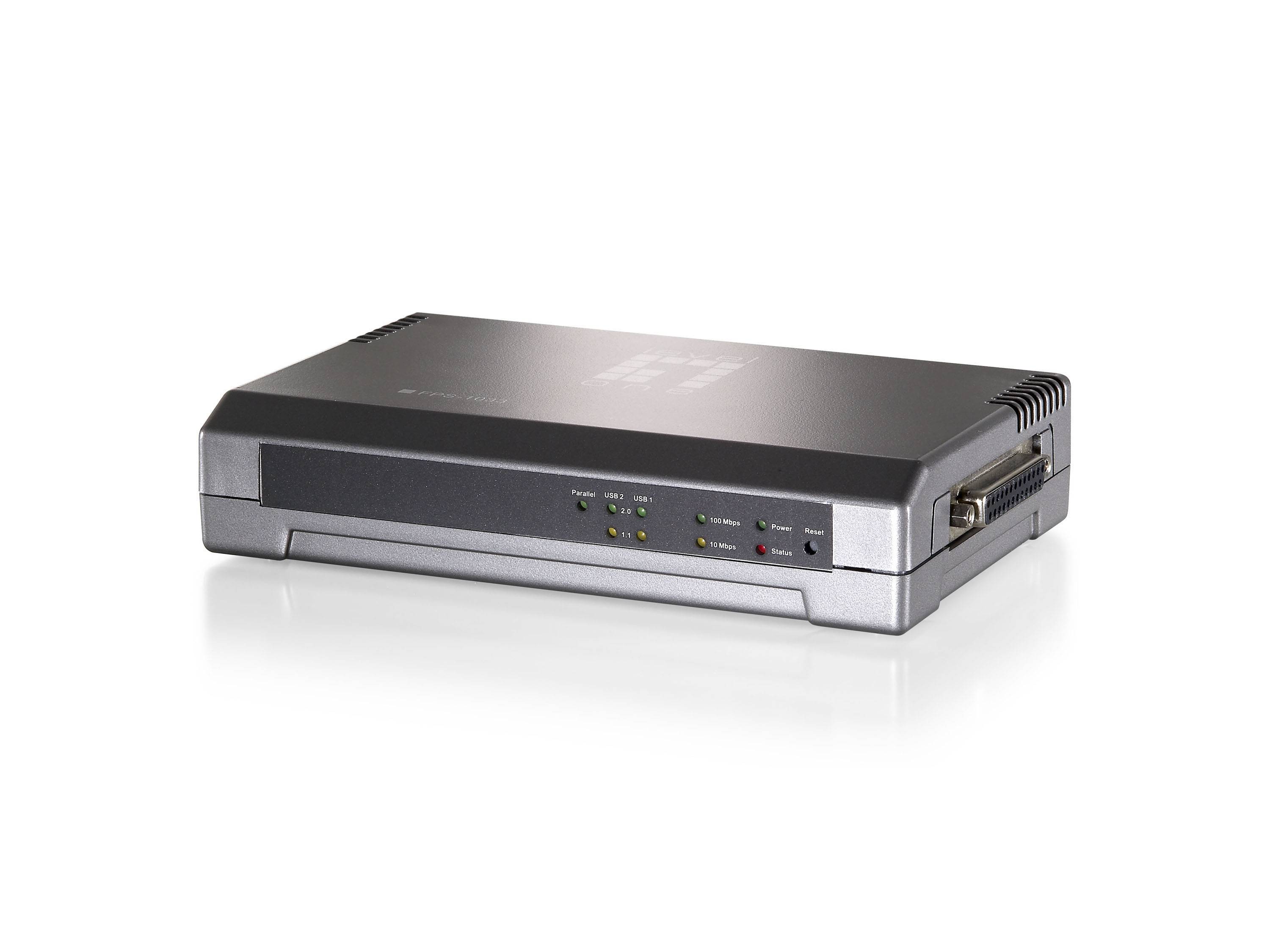 LevelOne FPS-1033 - Druckserver - USB 2.0/parallel