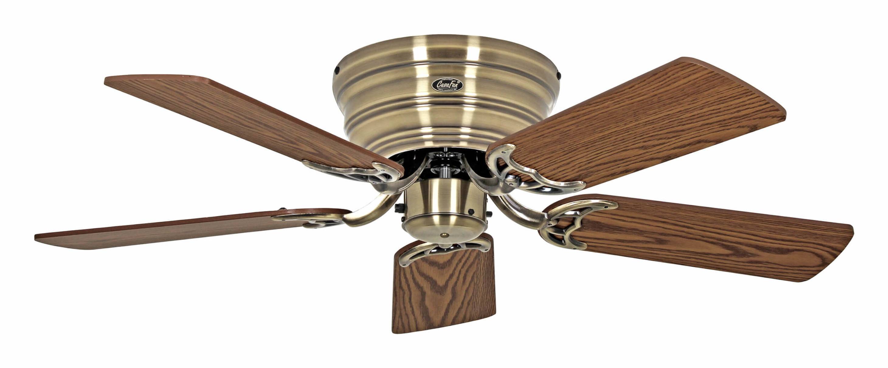 Deckenventilator Classic Flat III Messing antik 103