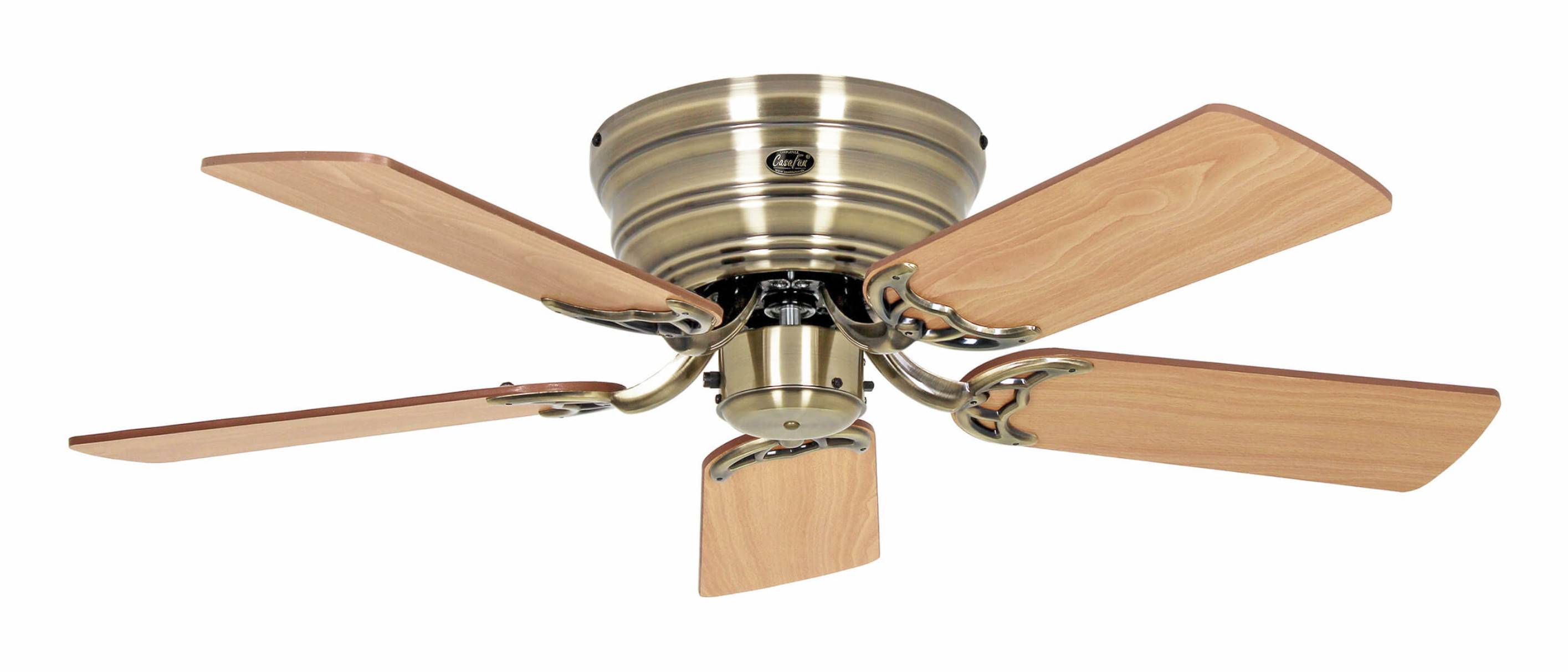 Deckenventilator Classic Flat III Messing antik 103