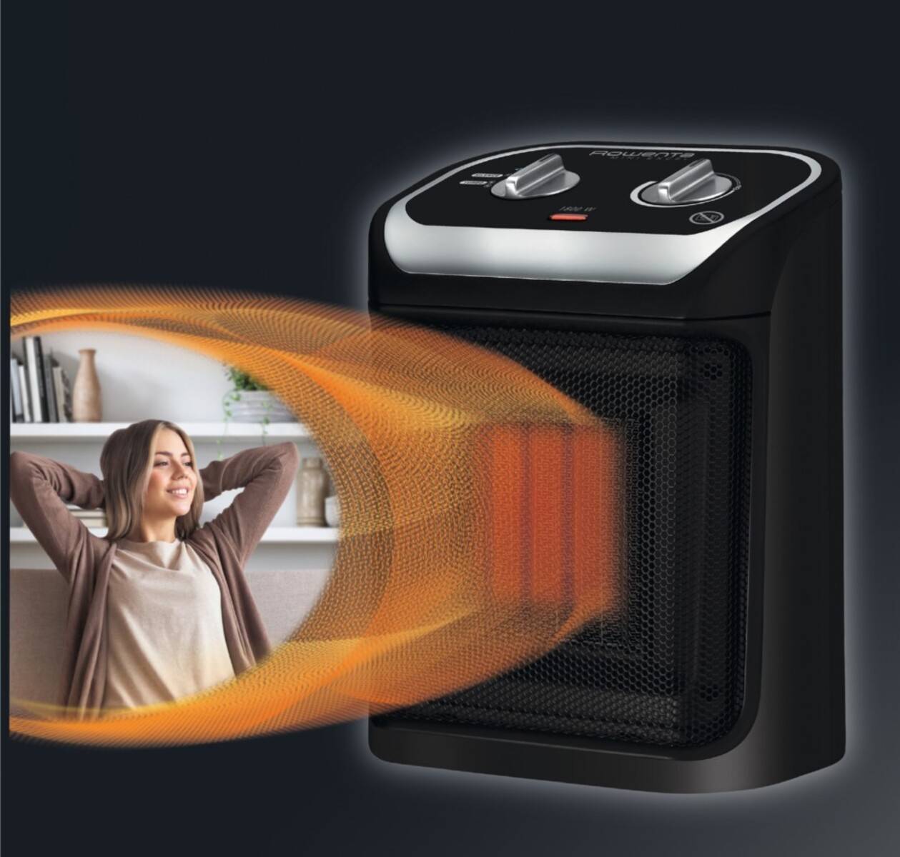 Rowenta Keramik-Heizlüfter SO 9261 gr/sw