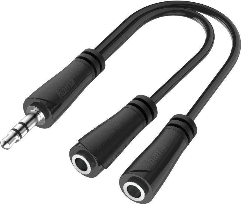 Hama Audio-Splitter 3,5mm für 2 Kopfhörer, HiFi Stereo