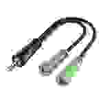 Hama - Audio-Adapter - 4-poliger Mini-Stecker männlich bis Stereo Mini-Klinkenstecker weiblich