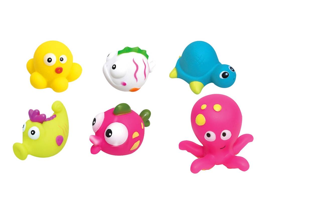 Jamara Marine creatures, Badespielzeug, Junge/Mädchen, 0,5 Jahr(e), Gemischte Farben