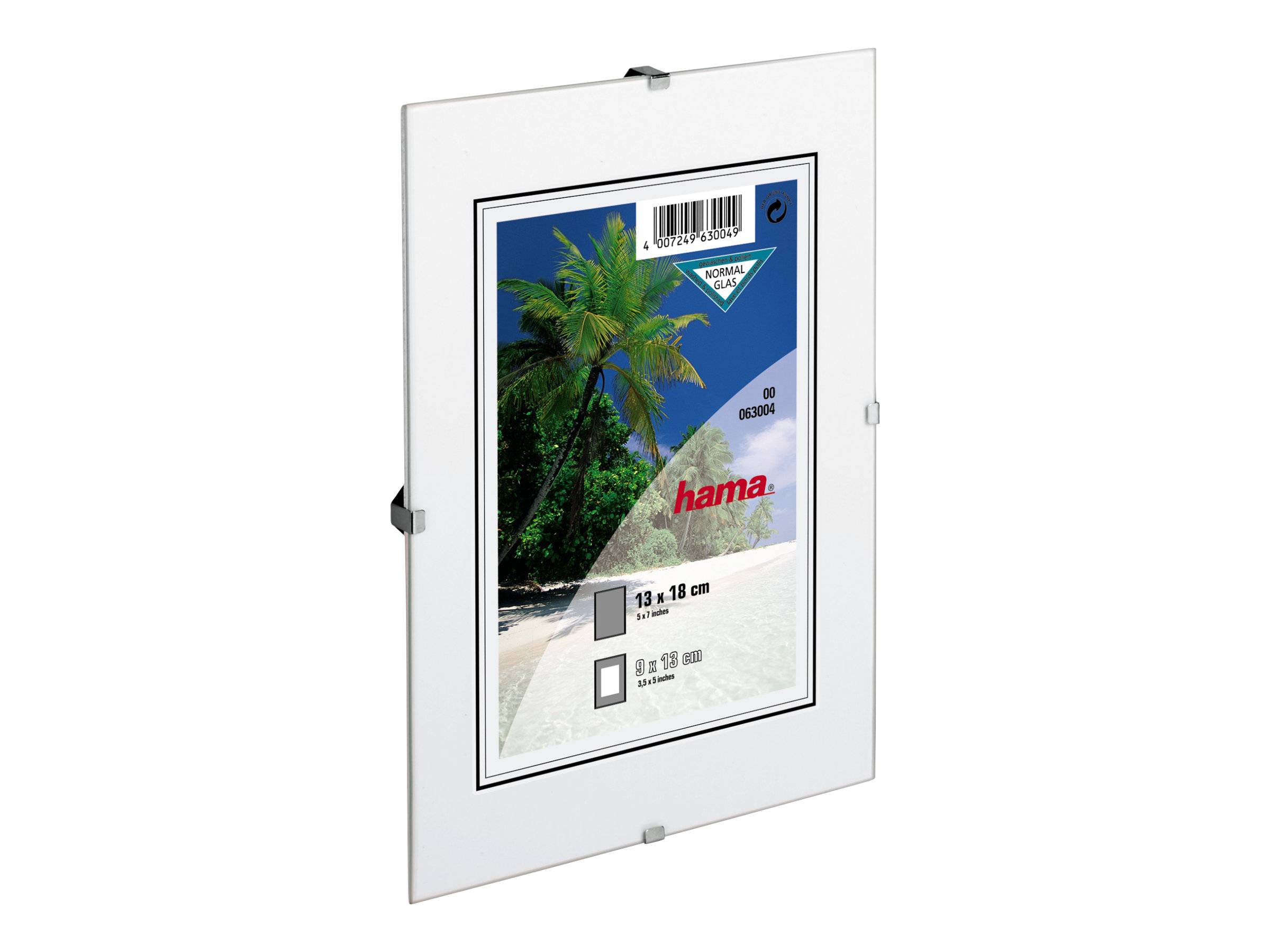 Hama Frameless Picture Holder Clip-Fix - Fotohalter - Konzipiert für: 5x5 Zoll (13x13 cm)