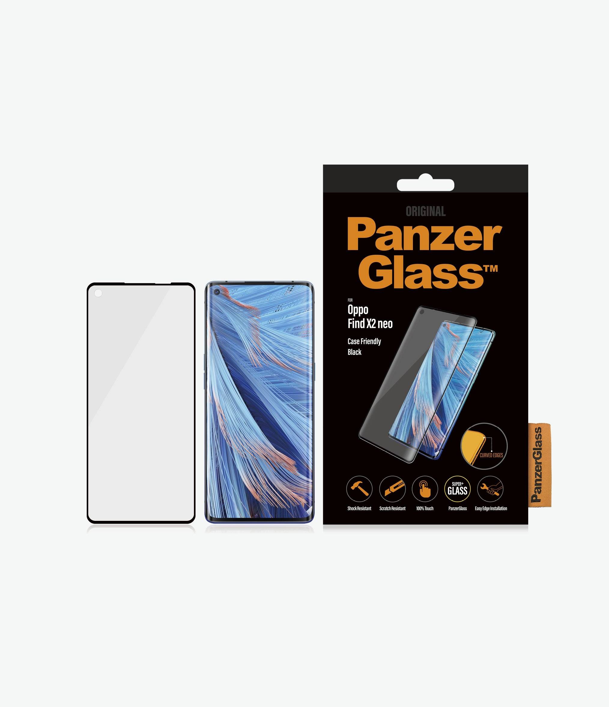 PanzerGlass 7064, Klare Bildschirmschutzfolie, Handy/Smartphone, Oppo, Find X2 Neo, Kratzresistent, Transparent