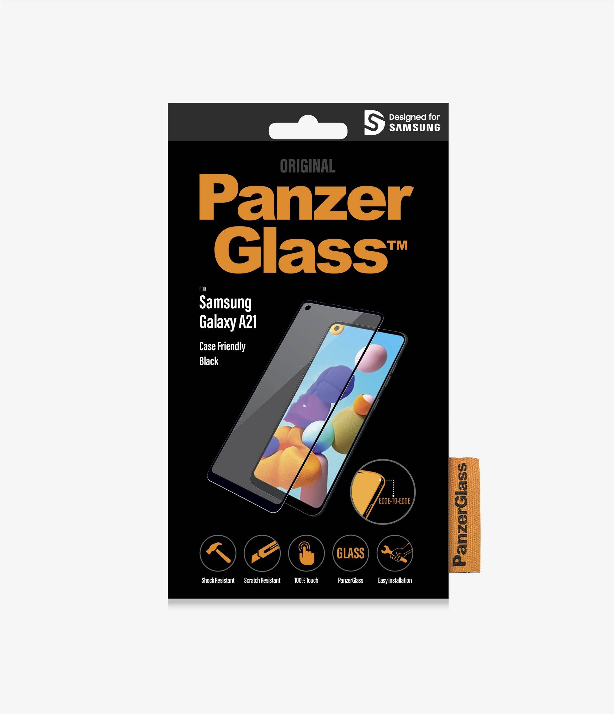 PanzerGlass 7218, Klare Bildschirmschutzfolie, Handy/Smartphone, Samsung, Galaxy A21, Kratzresistent, Transparent