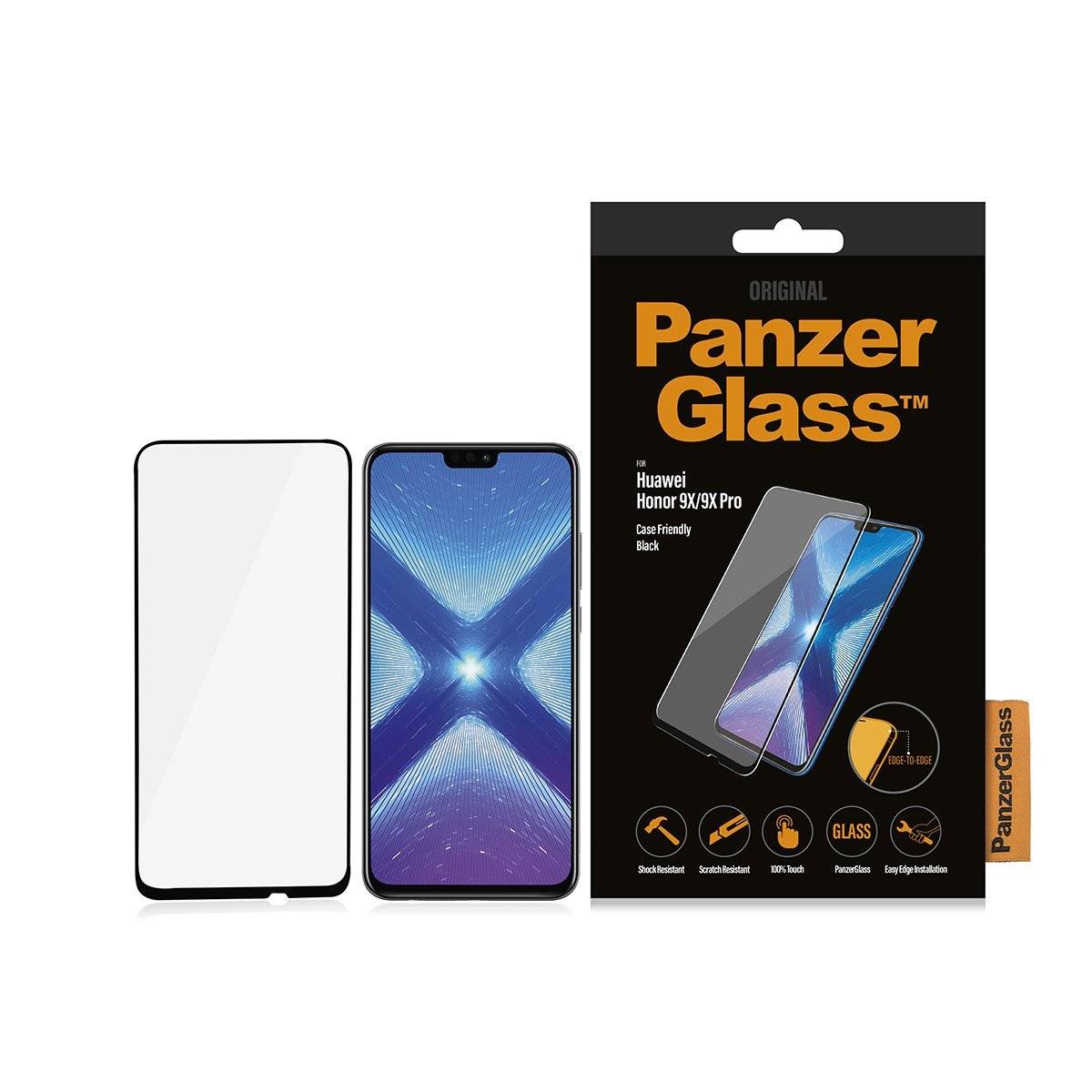 PanzerGlass 5356, Klare Bildschirmschutzfolie, Handy/Smartphone, Huawei, Honor 9X/9X Pro/P Smart Pro 19, Kratzresistent, Transparent