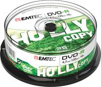 EMTEC - 25 x DVD-R - 4.7 GB (120 Min.) 16x - Silber