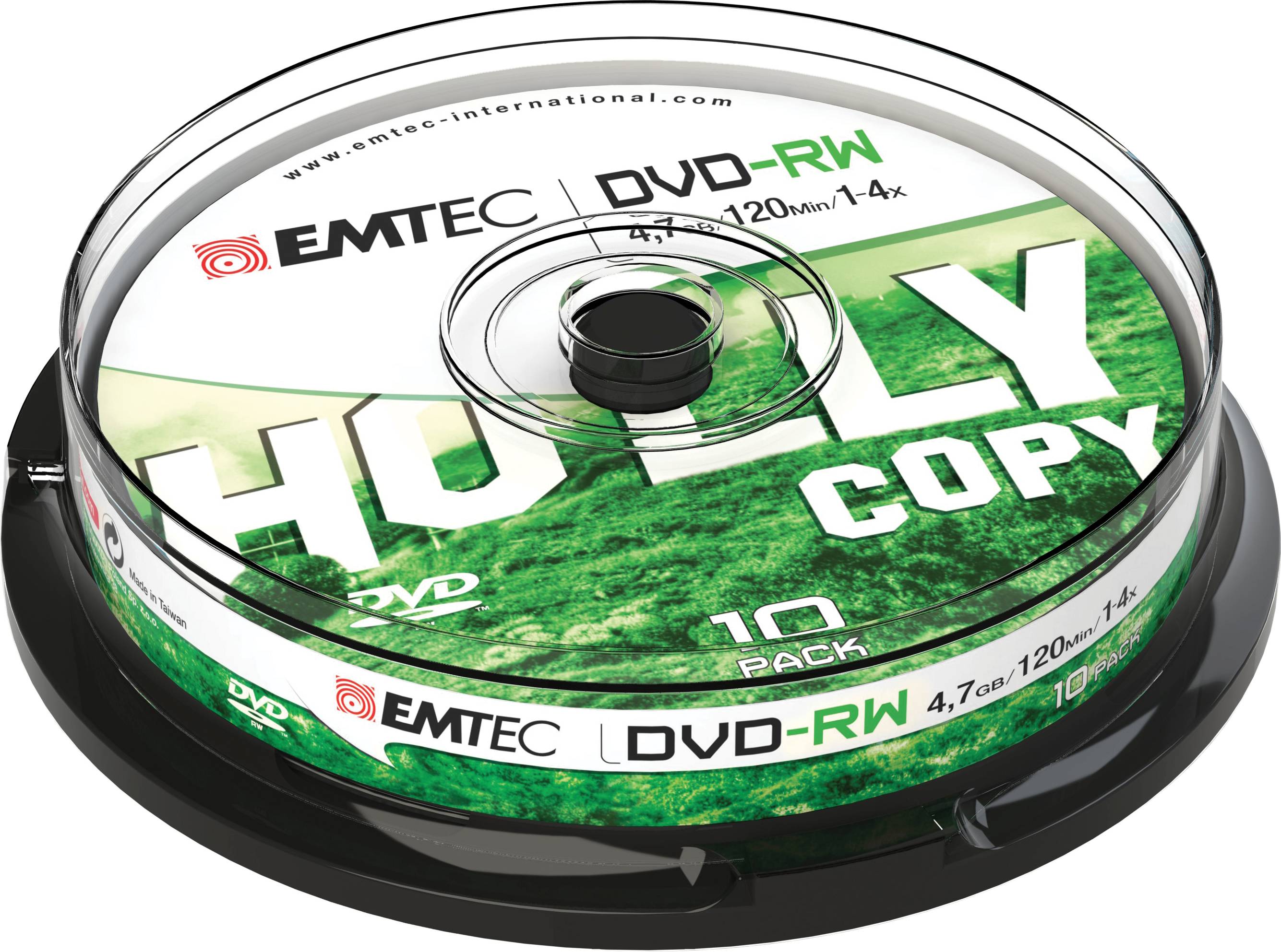 EMTEC - 10 x DVD-RW - 4.7 GB (120 Min.) 1x - 4x