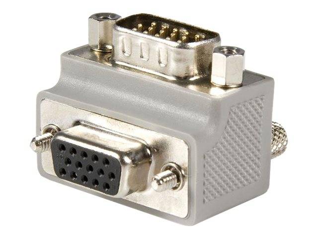 Nahaufnahme eines Metalladapters mit VGA- und DVI-Anschlüssen, der zur Umwandlung zwischen Anzeigeports verwendet wird.