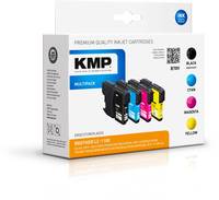 KMP MULTIPACK B78V - 4er-Pack - Schwarz, Gelb, Cyan, Magenta - kompatibel - Box - Tintenpatrone (Alternative zu: Brother LC1100BK, Brother LC1100C