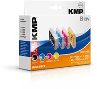 KMP MULTIPACK B13V - 4er-Pack - Größe XXL - Schwarz, Gelb, Cyan, Magenta - kompatibel - Tintenpatrone (Alternative zu: Brother LC970BK, Brother LC97