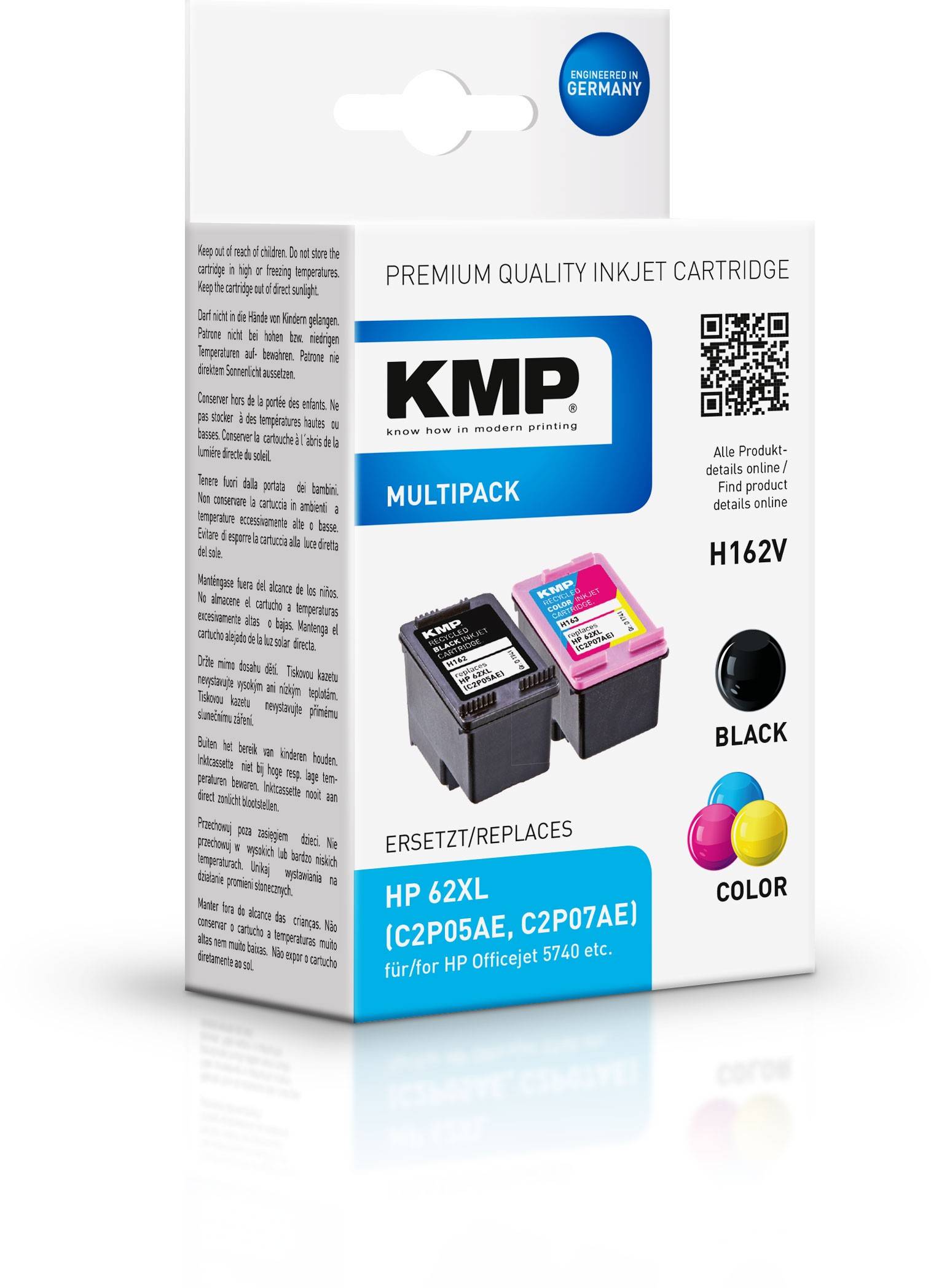 KMP MULTIPACK H162V - 2er-Pack - Schwarz, Farbe (Cyan, Magenta, Gelb)