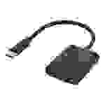 Hama 2in1 - USB-C zu Kopfhöreranschluss / Ladeadapter - USB-C männlich bis Stereo Mini-Klinkenstecker, USB-C weiblich - Schwarz - USB-Stromversorgun