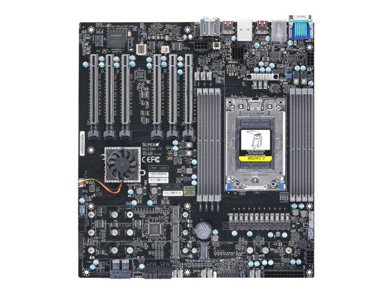 SUPERMICRO M12SWA-TF - Motherboard - Erweitertes ATX - Socket sWRX8 - AMD WRX80 Chipsatz - USB-C Gen2, USB 3.2 Gen 1, USB 3.2 Gen 2, USB-C Gen 2x2