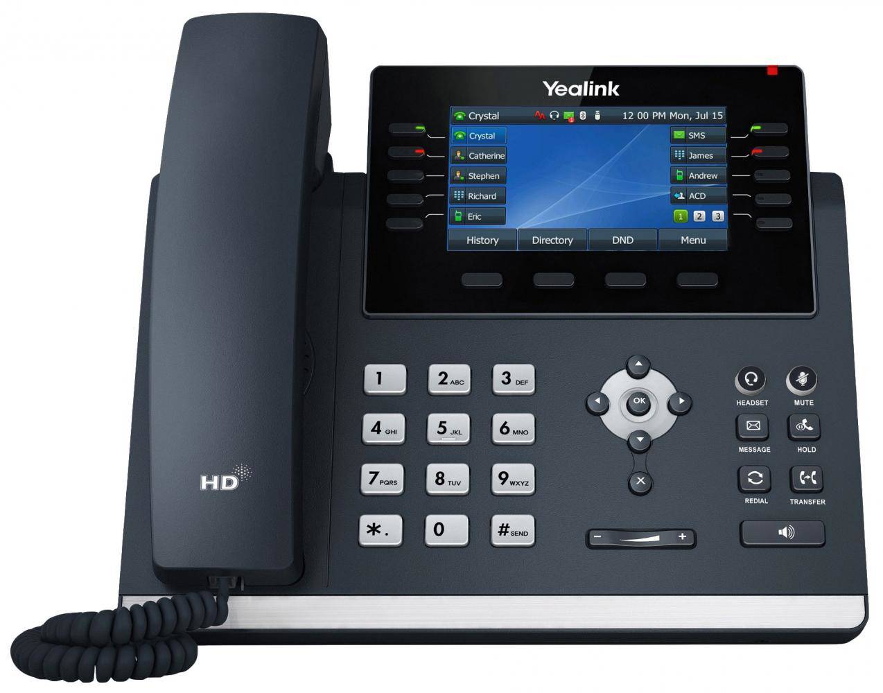 Yealink SIP-T46U - VoIP-Telefon mit Rufnummernanzeige