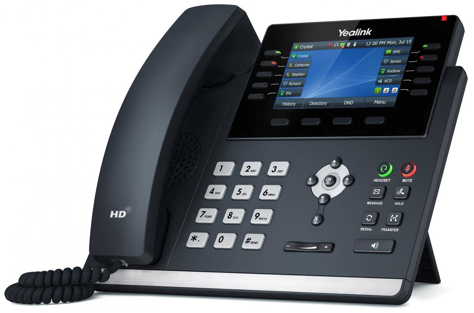 Yealink SIP-T46U - VoIP-Telefon mit Rufnummernanzeige