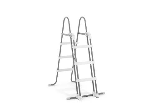 Intex 26788GN, Gerahmter Pool, Erwachsener & Kind, Leiter, Wetterfest, Blau, Grau