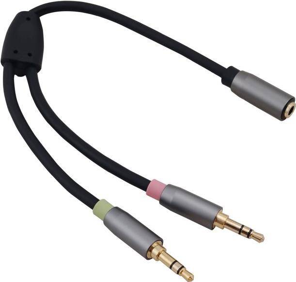 Helos Adapterkabel, Klinke 3,5mm Buchse/2x Klinke 3,5mm Stecker,PREMIUM, schwarz Klinke 3,5mm Buchse/2x Klinke 3,5mm