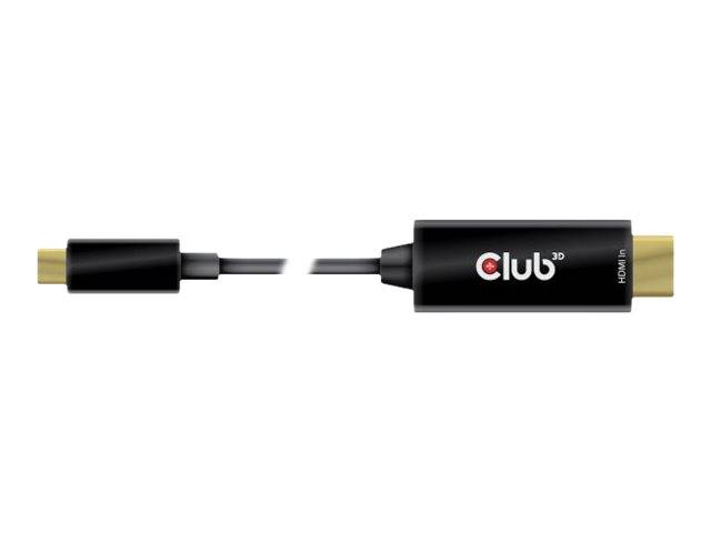 Club 3D Adapterkabel - HDMI männlich zu 24 pin USB-C männlich - 1.8 m - aktiv, unterstützt 4K 60 Hz (4096 x 2160)