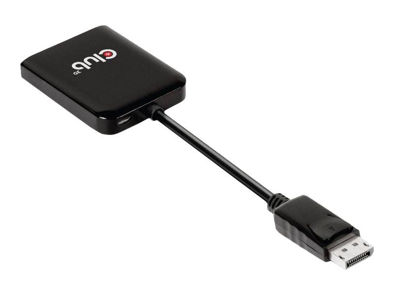 Schwarzer rechteckiger Adapter mit einem kurzen Kabel, das in einen männlichen USB-Stecker endet, gezeigt auf weißem Hintergrund.