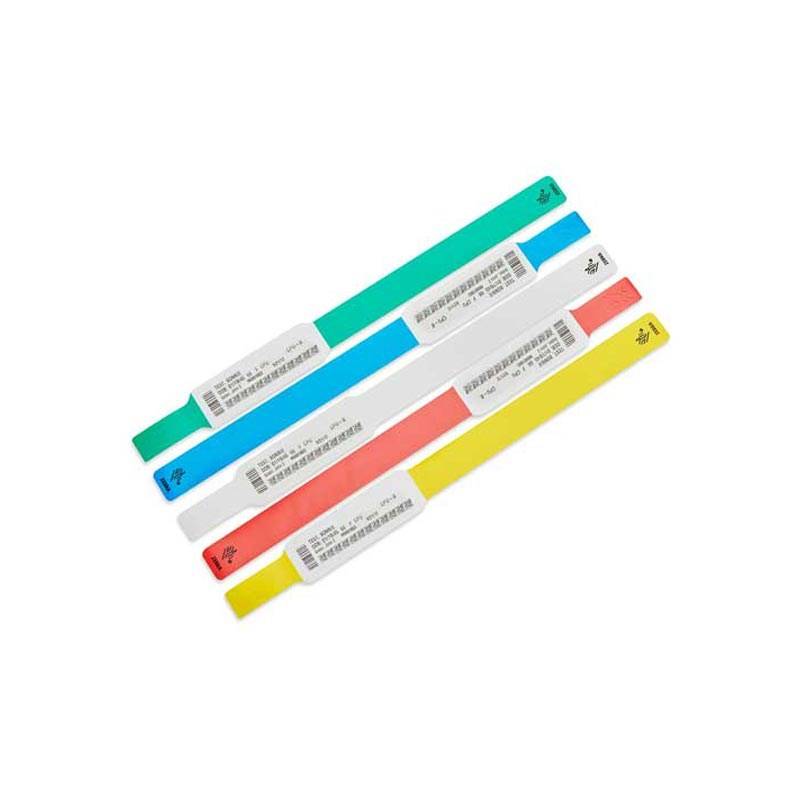 Zebra Z-Band UltraSoft - Kunststoff - permanenter Gummiklebstoff - Blau - 25 x 152 mm 1800 Stck. (6 Rolle(n)