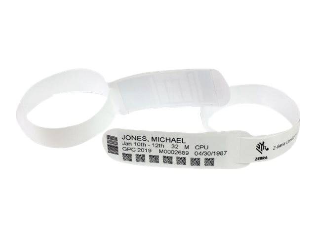 Zebra Z-Band UltraSoft RFID LR - Weiß - 25.4 x 279.4 mm 525 Stck. (3 Rolle(n)