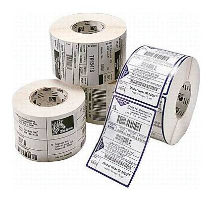 Zebra Z-Perform 1000D - Papier - permanenter Acrylklebstoff - unbeschichtet - perforiert - 101.6 x 101.6 mm 2400 Etikett