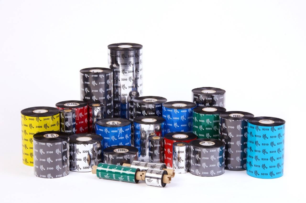 Zebra - 12er-Pack - Schwarz - 84 mm x 74 m - Thermotransfer-Farbband