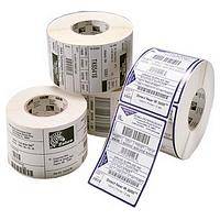 Zebra Direct 2100 - Matt - permanenter Gummiklebstoff - beschichtet - perforiert - 6,14 mil - weiß, Fühlmarke schwarz - 76.2 x 101.6 mm 130 Etikett(
