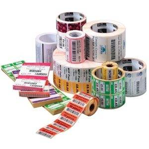 Zebra Z-Select 2000D - Permanenter Klebstoff - Oberseite beschichtet - perforiert - hochweiß - 57 x 102 mm 8400 Etikett(