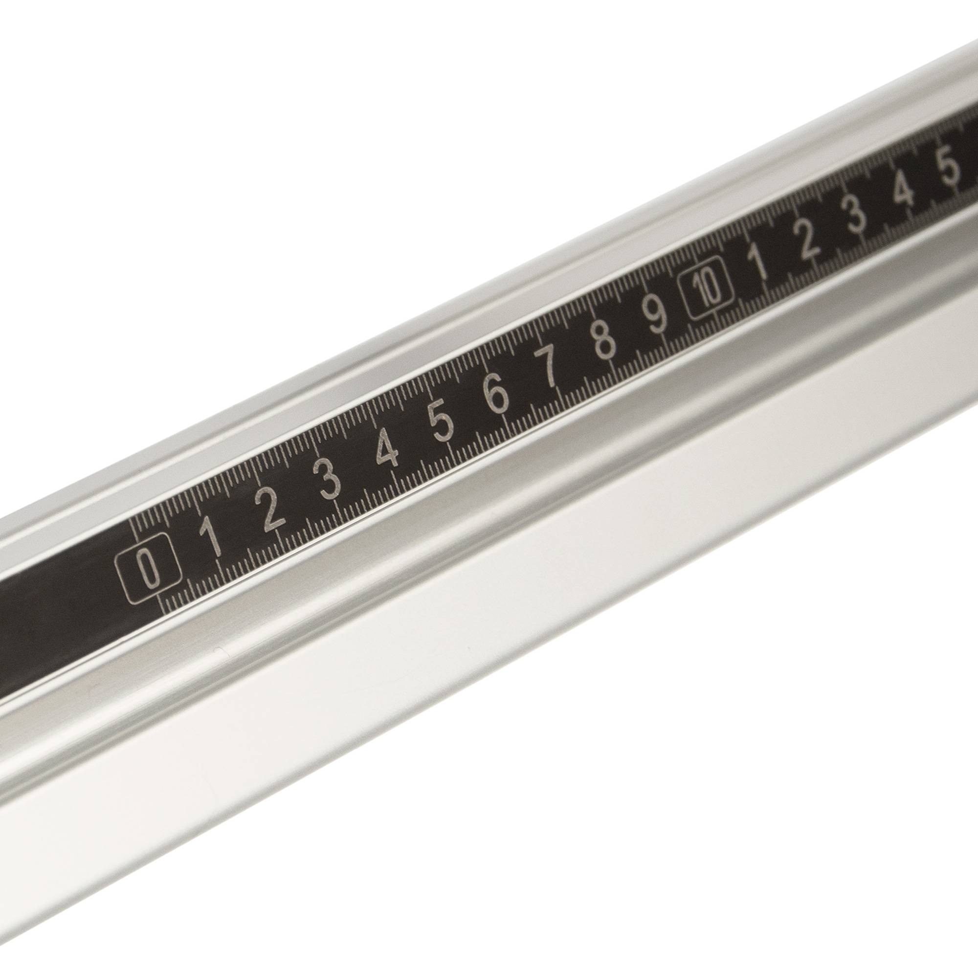 SCHMIDT systemprofile Längenanschlag D 2m Aluminium-Profil Säge-Anschlag Links-Rechts Maßband 2x Ablängklappe