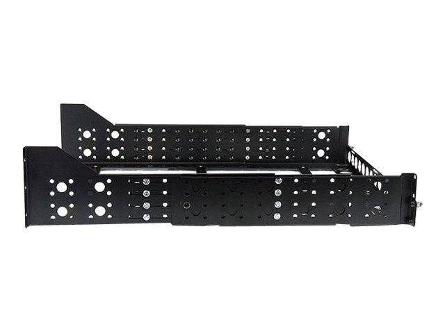 StarTech.com 3HE 19 tiefenverstellbare Universal Server Rack Schienen - Rack-Schiene - Schwarz - 3U - 48.3 cm (19"")