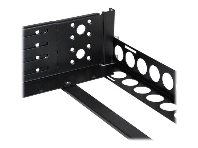 StarTech.com 3HE 19 tiefenverstellbare Universal Server Rack Schienen - Rack-Schiene - Schwarz - 3U - 48.3 cm (19"")