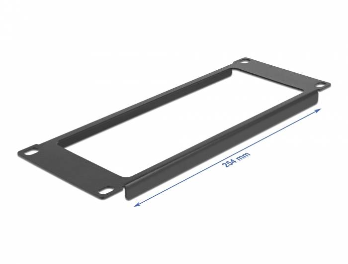 Delock - Blindabdeckung - Schwarz - 2U - 25.4 cm (10")