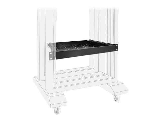 Delock - Rack-Schublade - Schwarz - 1U - 48.3 cm (19")