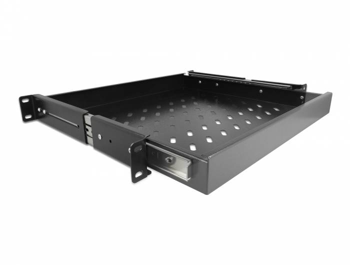 Delock - Rack-Schublade - Schwarz - 1U - 48.3 cm (19")