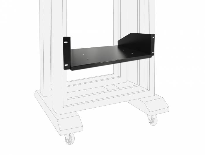 Delock - Rackplatte - Schwarz - 3U - 48.3 cm (19")
