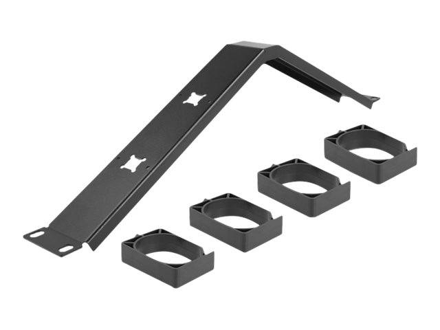 Delock - Kabelführungsplatte für Schaltschrank - Schwarz - 1U - 48.3 cm (19")