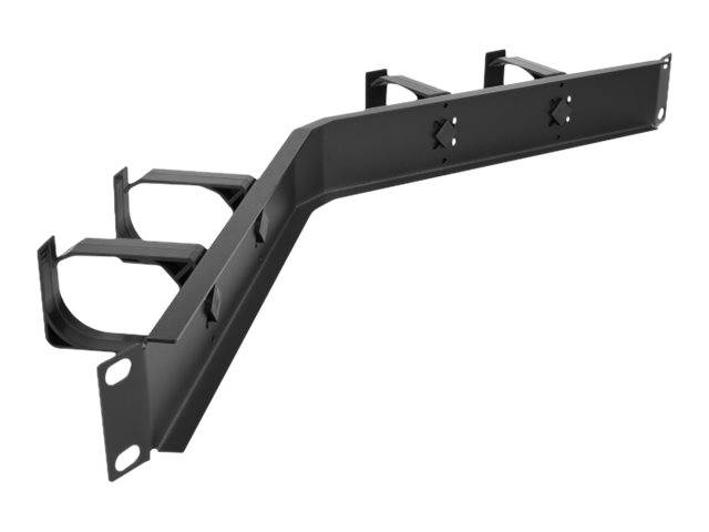 Delock - Kabelführungsplatte für Schaltschrank - Schwarz - 1U - 48.3 cm (19")