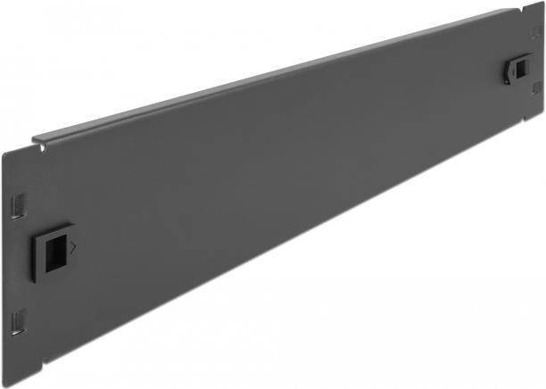 Delock Network Cabinet Blind Cover - Rack-Blindabdeckungsplatte - Schwarz - 2U -