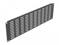 Delock - Rackpaneel (vertikal) - mit Lüftungsschlitzen - Schwarz - 3U - 48.3 cm (19")