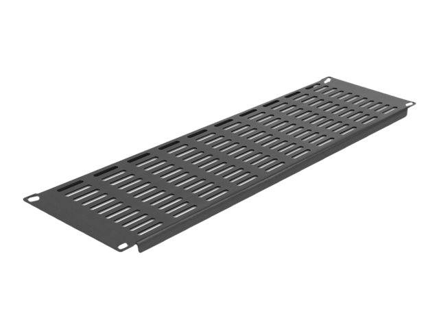 Delock - Rackpaneel (vertikal) - mit Lüftungsschlitzen - Schwarz - 3U - 48.3 cm (19")