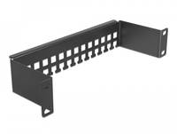 Delock - Kabelführungsleiste - Schwarz - 1U - 25.4 cm (10")