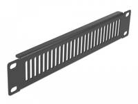 Delock - Rackpaneel (vertikal) - mit Lüftungsschlitzen - Schwarz - 1U - 25.4 cm (10")